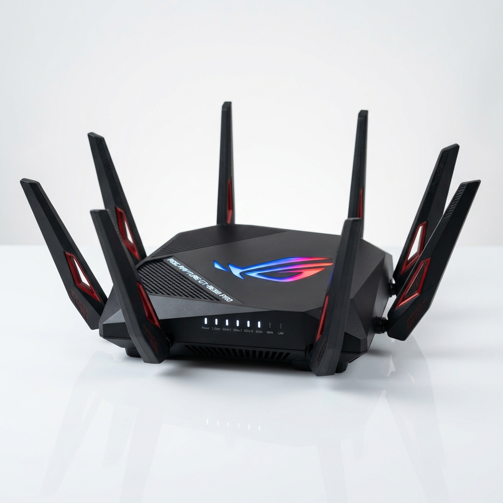 ASUS ROG Rapture GT-BE98 Pro Quad-Band WiFi 7 Gaming Router, 320MHz Channels, Dual 10G Ports